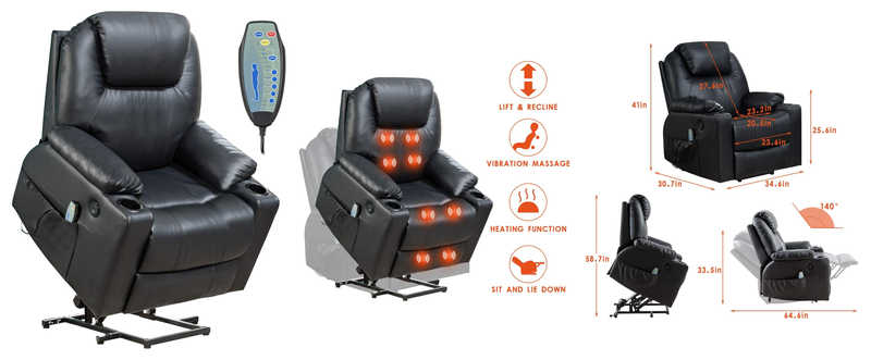 Lift Chair For Elderly Power Recliner Massage Recliner