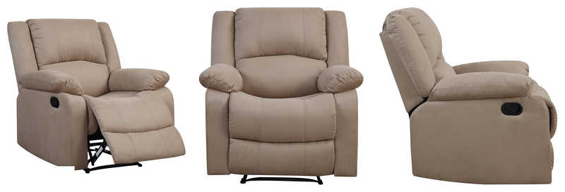 Relax A Lounger Upholster Logan Multi-Function Microfiber Recliner