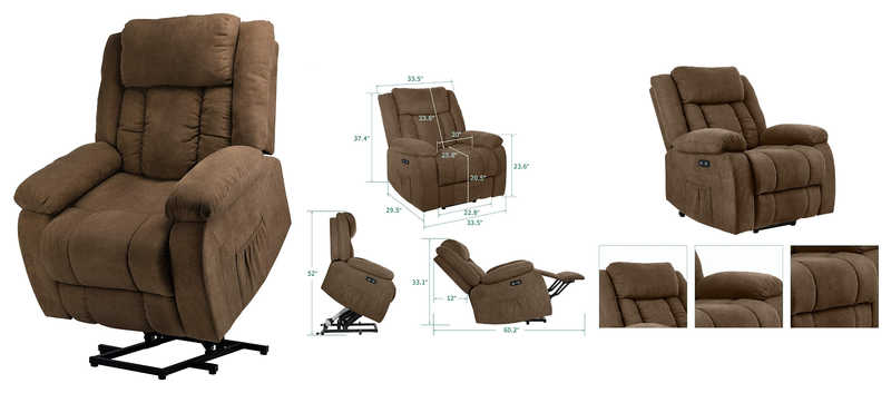 YITAHOME Power Lift Recliner Chair For Elderly With Heat And Massage