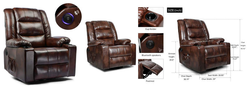 ComHoma Massage Recliner Chair