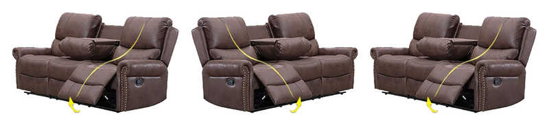 Recliner Sofa Reclining Couch Sofa Palomino Fabric Reclining Loveseat