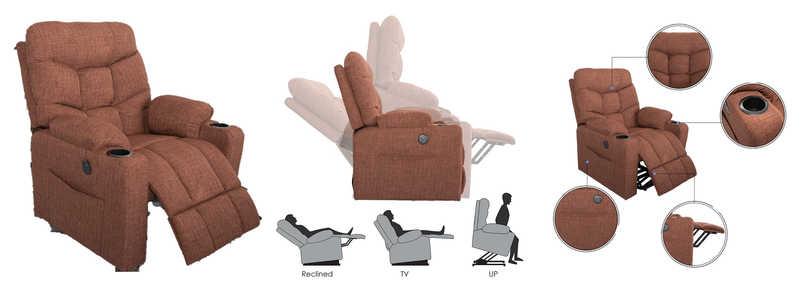 Old Electric Lift Recliners, Lift Recliners With Massage And Heating Functions