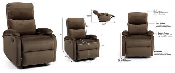 Delman Recliner, Recliners For Little Spaces
