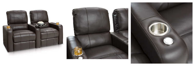 Seatcraft Millenia Home Theatre Seating With Power Recline, USB Charging And Cup holders 