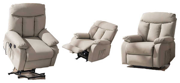 VINGLI Lift Chair Recliner For Elderly Power Electric Lift Chair Massage Recliner Chair