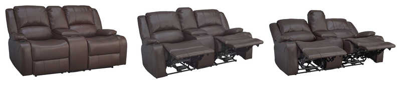 RecPro Charles 70" Powered Double RV Wall Hugger Recliner Sofa