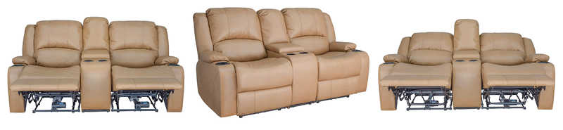 Recpro Charles 70" Powered Double RV Wall Hugger Recliner Sofa
